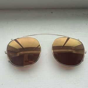 Moscot Cliptosh 49 Gold with Mirror